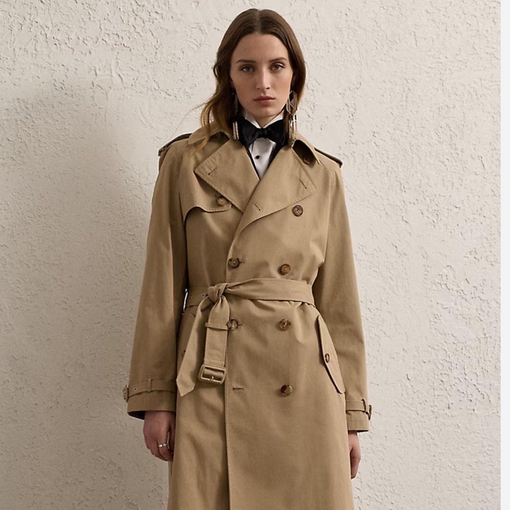 Ralph Lauren Belted water resistant Trench Coat - Picture 13 of 16